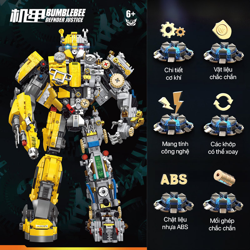 Mô hình lắp ghép - Bumblebee No.7037 1 mo hinh lap ghep bumblebee no7037 01